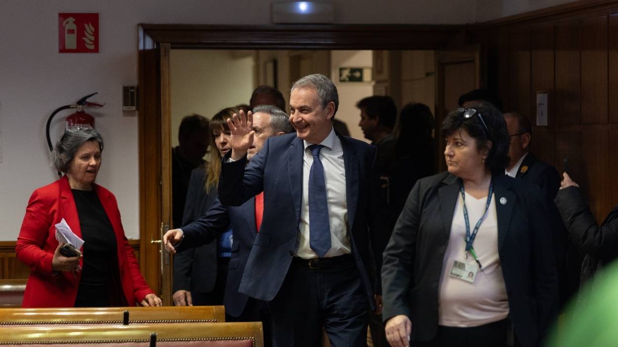 El expresidente del Gobierno José Luis Rodríguez Zapatero comparece ante la Comisión de Investigación sobre el ‘caso Koldo’. EP.