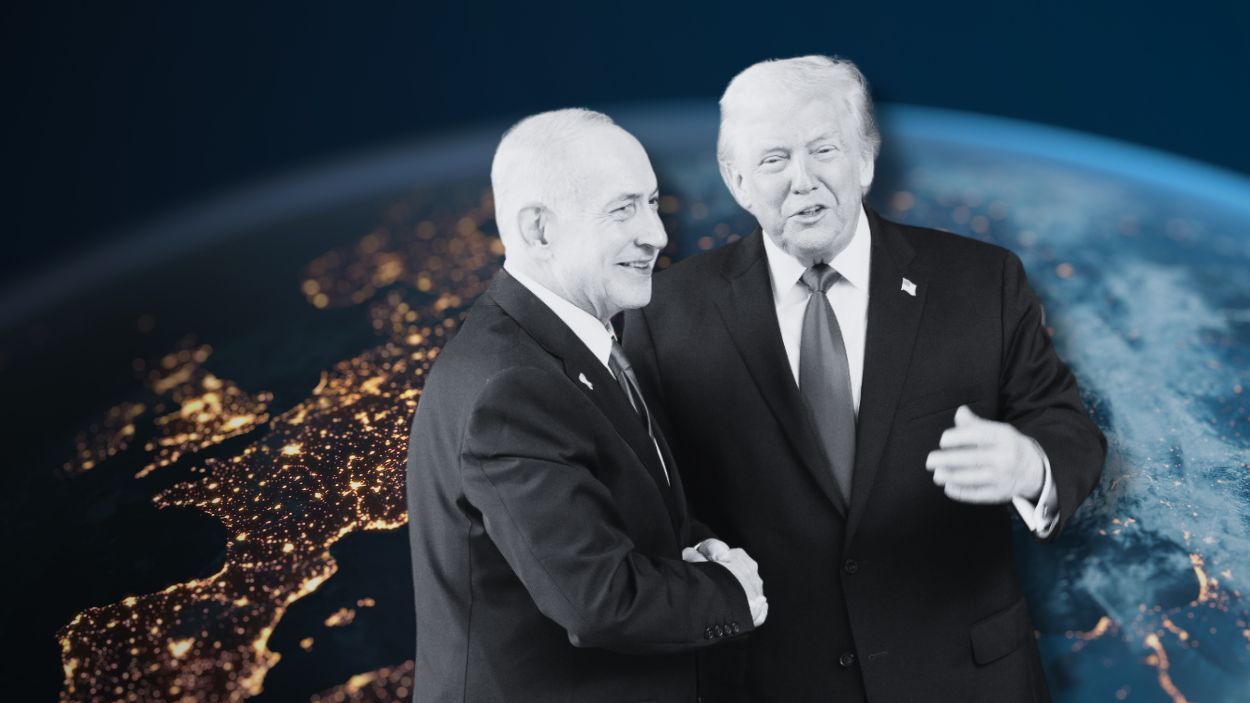 El blanqueamiento europeo a la guerra de Trump y Netanyahu demuestra su debilidad. Montaje propio