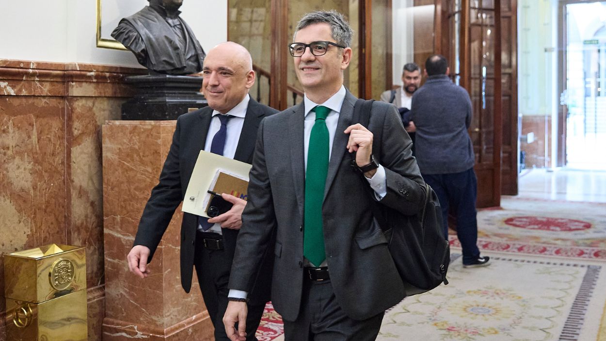 El ministro de la Presidencia, Justicia y Relaciones con las Cortes, Félix Bolaños. EP.