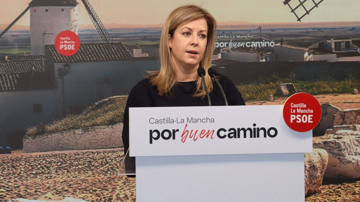 La portavoz del grupo socialista en las Cortes de Castilla La Mancha, Ana Isabel Abengózar. EP.