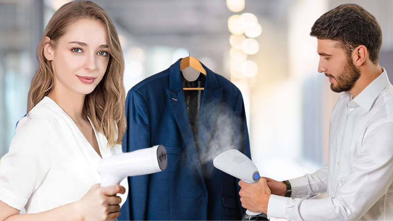 Esta plancha vertical de Rolipo en Amazon promete eliminar arrugas en 10 segundos y sin tabla