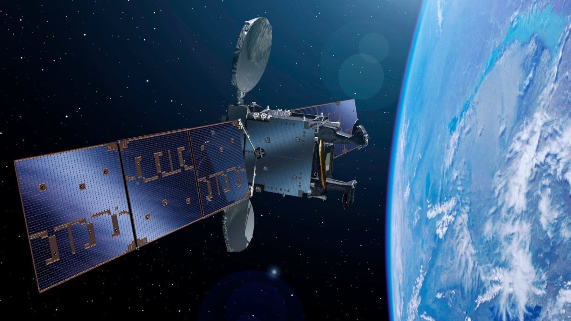 Diseño de uno de los satélites de Hispasat