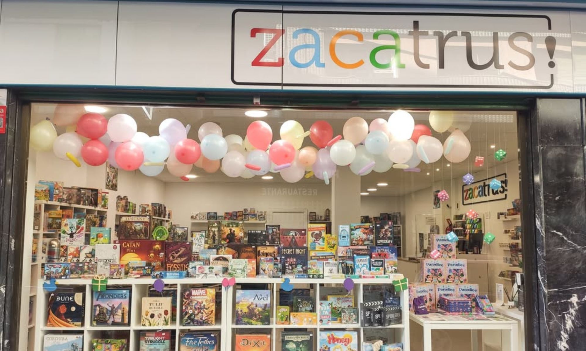 Tienda de Zacatrús en Valladolid.