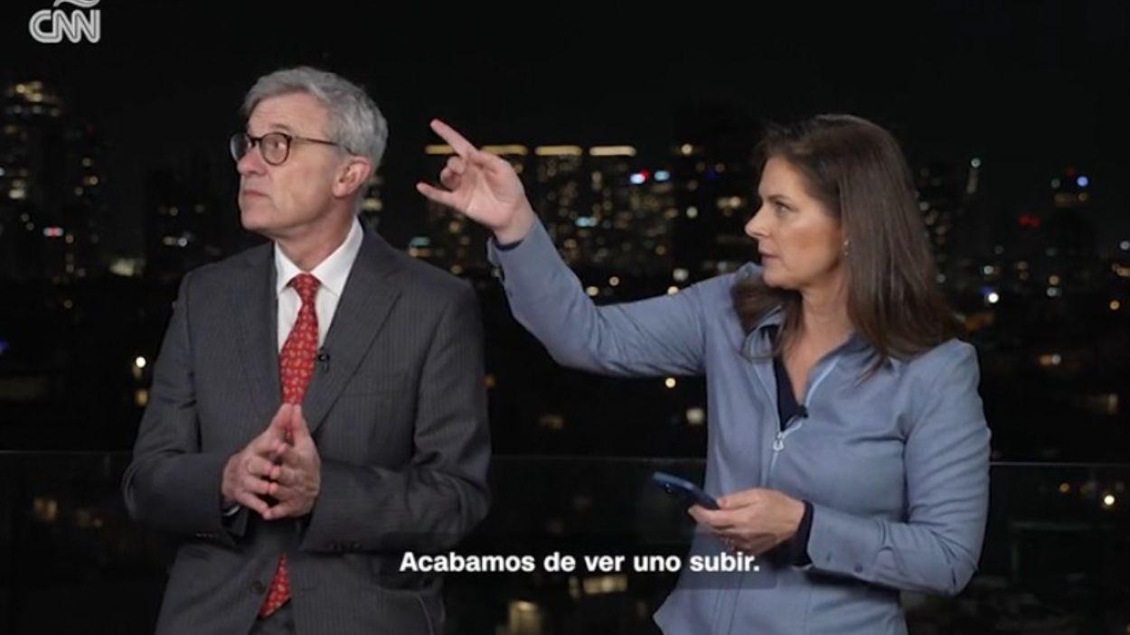 Presentadores CNN en Tel Aviv. CNN