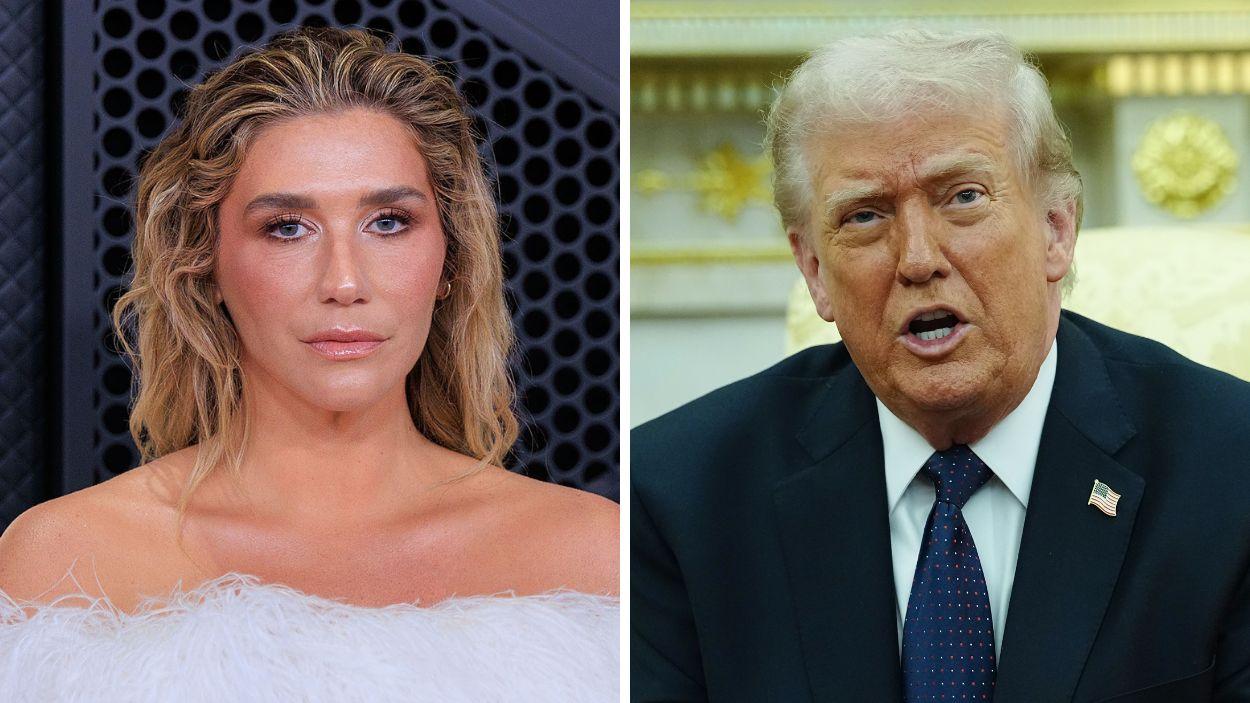 Kesha y Dondal Trump.