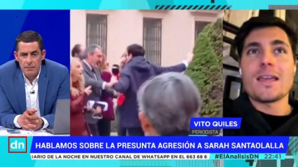 Antonio Naranjo y Vito Quiles en 'El Análisis Diario de la Noche'. Telemadrid