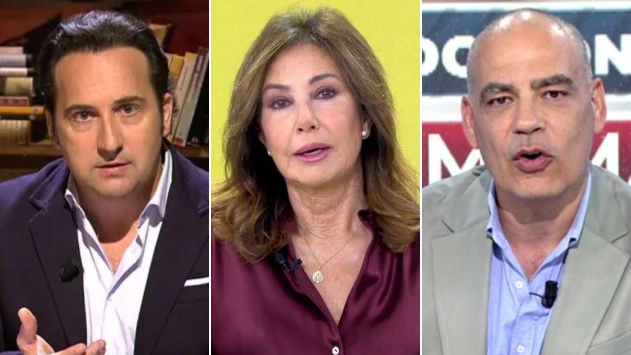 Iker Jiménez, Ana Rosa y Nacho Abad