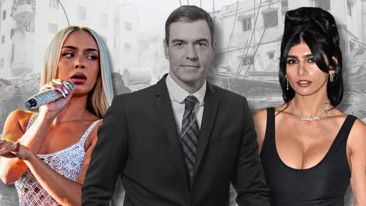 Bad Gyal y Mia Khalifa. Fotomontaje.