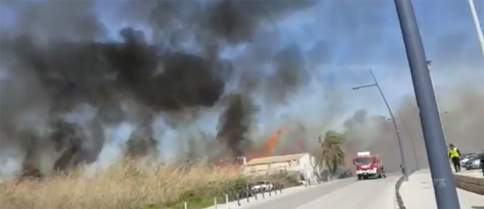 Incendio en Ibiza, imagen del Diario de Ibiza. 