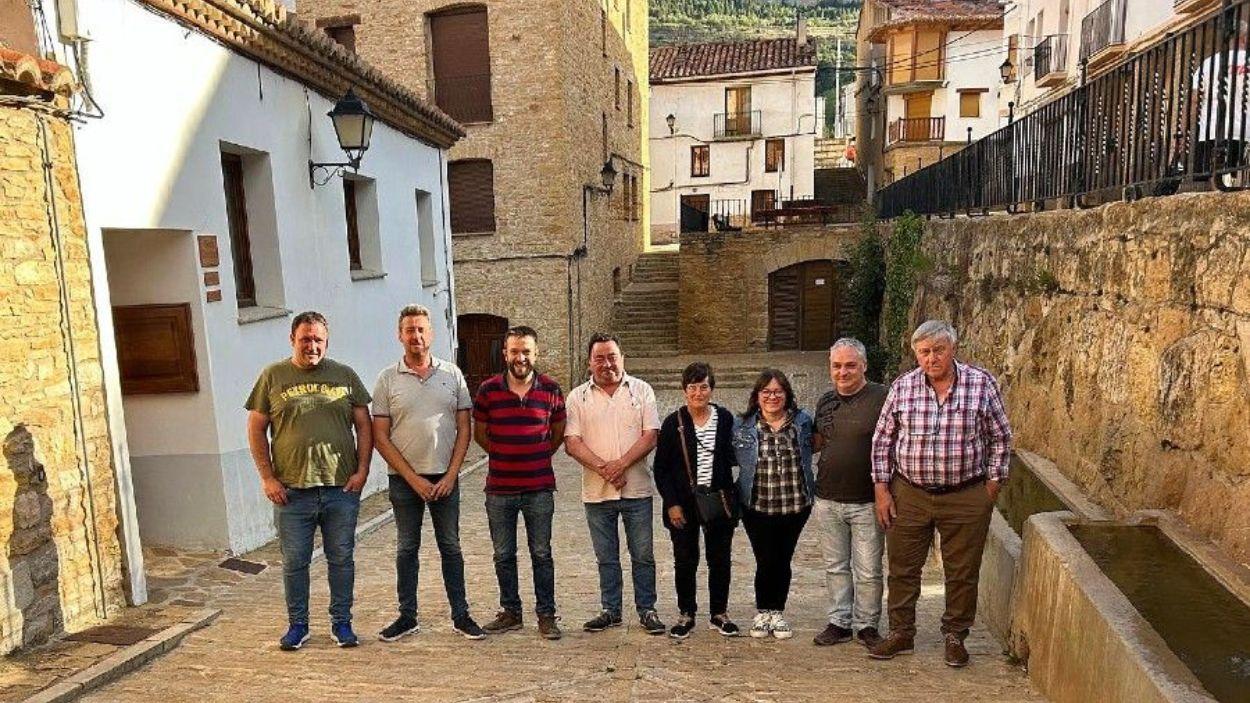 Alcaldes de la Asociación Viento Alto de Teruel. 