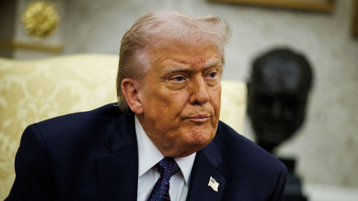 El presidente de Estados Unidos, Donald Trump, en la Casa Blanca. EP.