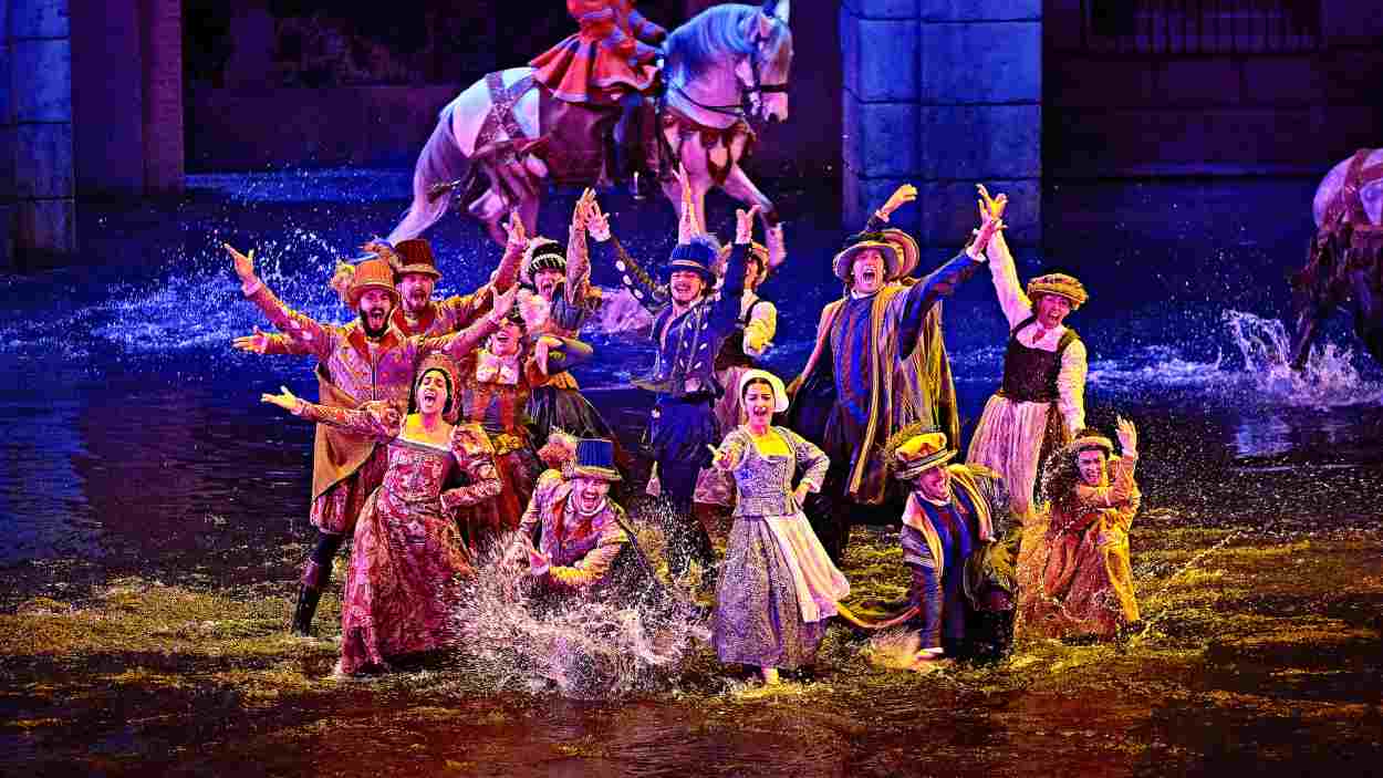 Uno de los espectáculos del parque temático Puy du Fou España