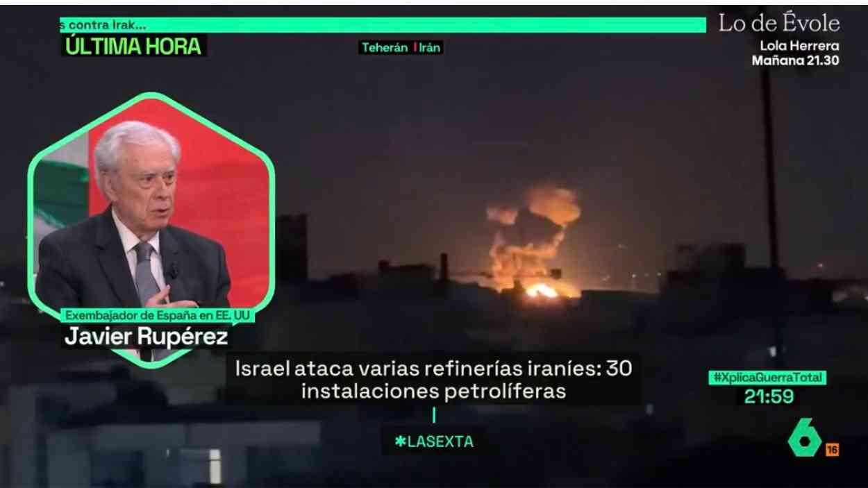 El embajador de España en Estados Unidos, Javier Rupérez, durante su intervención en ‘laSexta Xplica’. LaSexta
