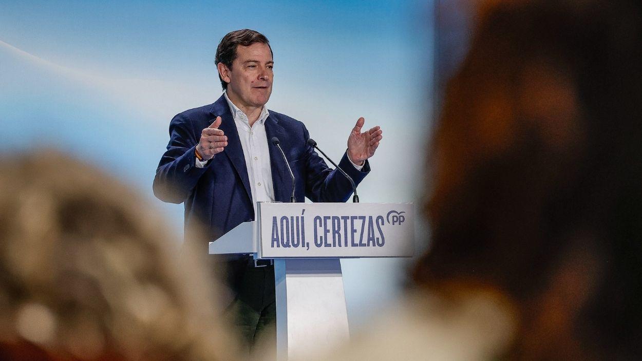 El candidato del Partido Popular de Castilla y León a la reelección como Presidente de la Junta, Alfonso Fernández Mañueco. EP/Archivo.