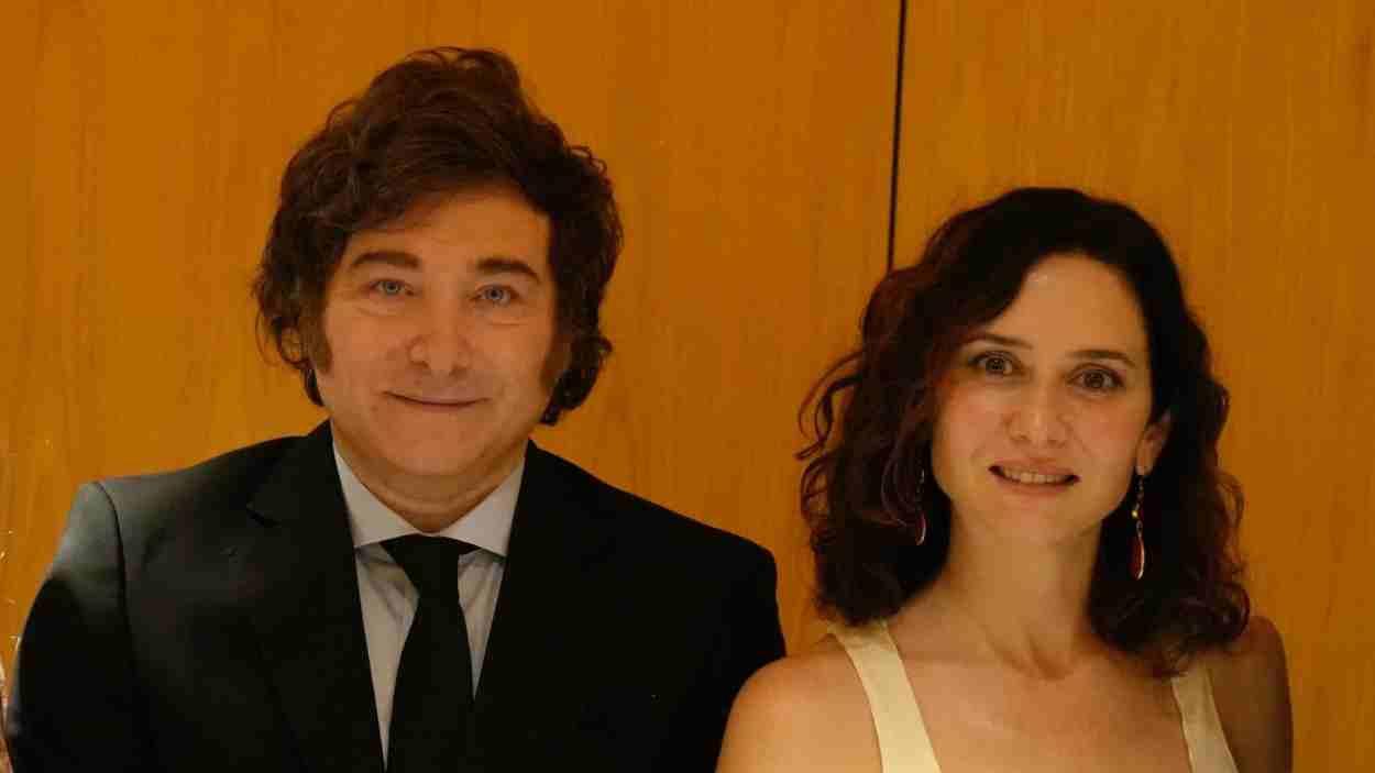 Ayuso y Milei en una imagen de archivo. EP