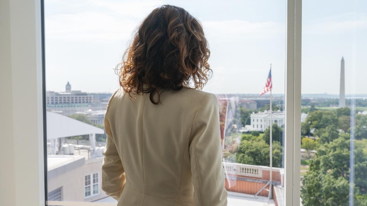 La presidenta de la Comunidad de Madrid, Isabel Díaz Ayuso, en la Global Americans. EP/Archivo.