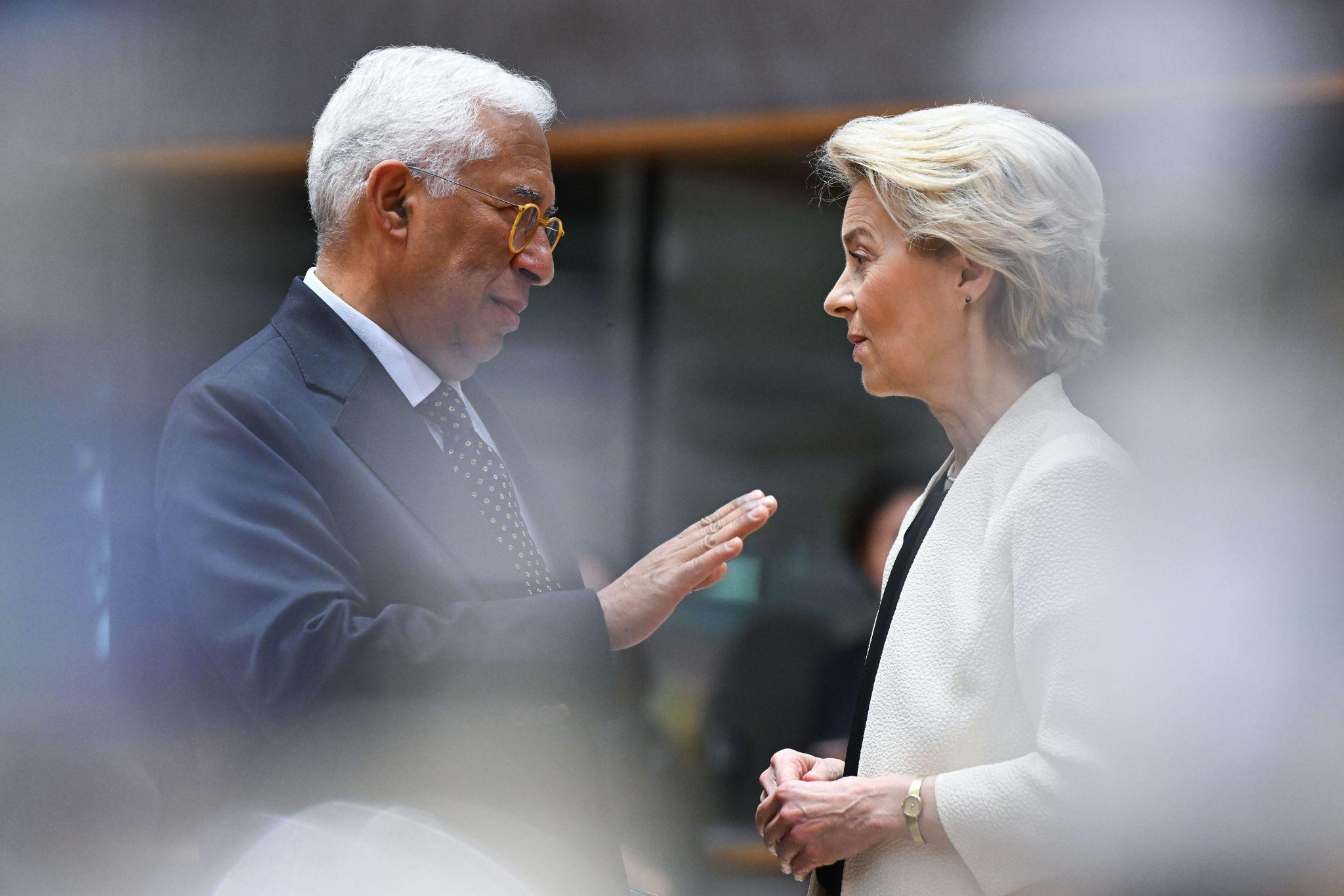Antonio Costa y Ursula von der Leyen. EP