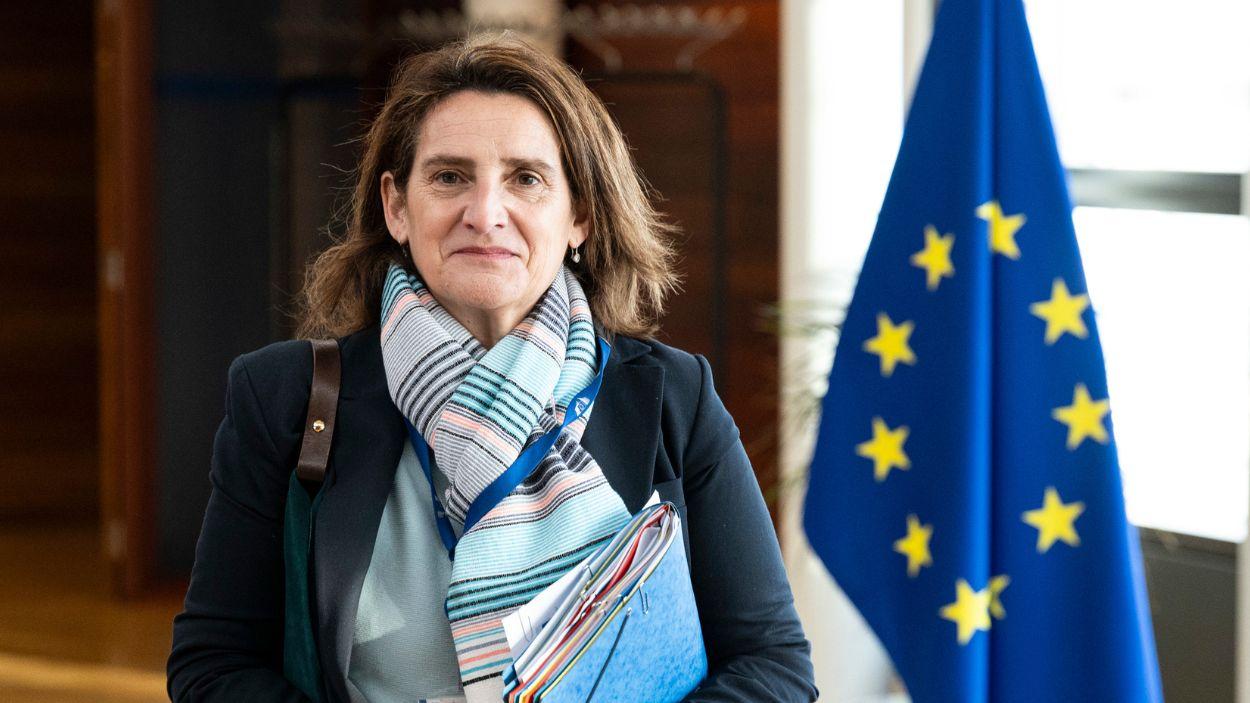 La vicepresidenta ejecutiva de la Comisión Europea para una transición limpia, justa y competitiva, Teresa Ribera. EP.