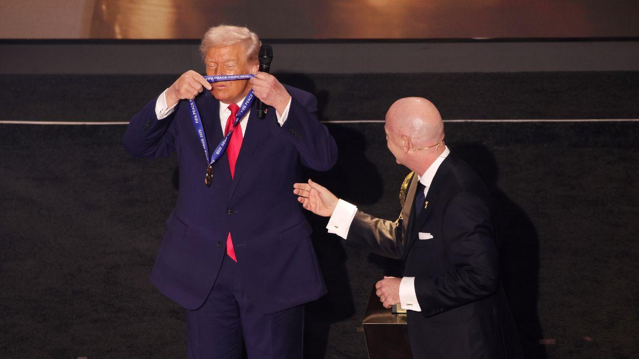 El presidente de EEUU, Donald Trump, y el presidente de la FIFA, Gianni Infantino. EP/Archivo.