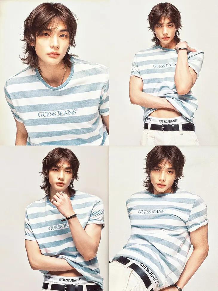 Guess x Hyunjin de Stray Kids 