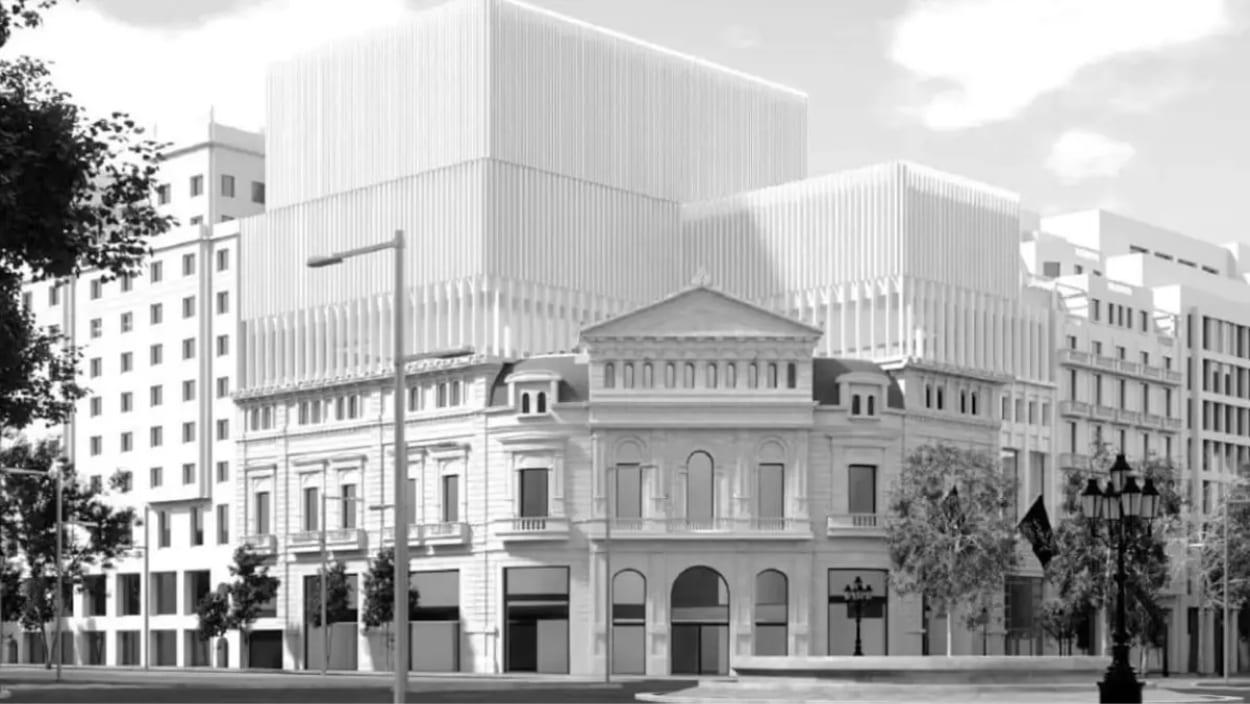 Render del futuro Museo Thyssen de Barcelona. Ayuntamiento de Barcelona