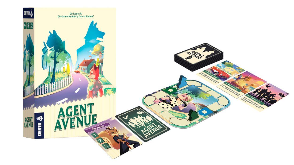 Agent Avenue, juego de espías para dos personas de Devir.