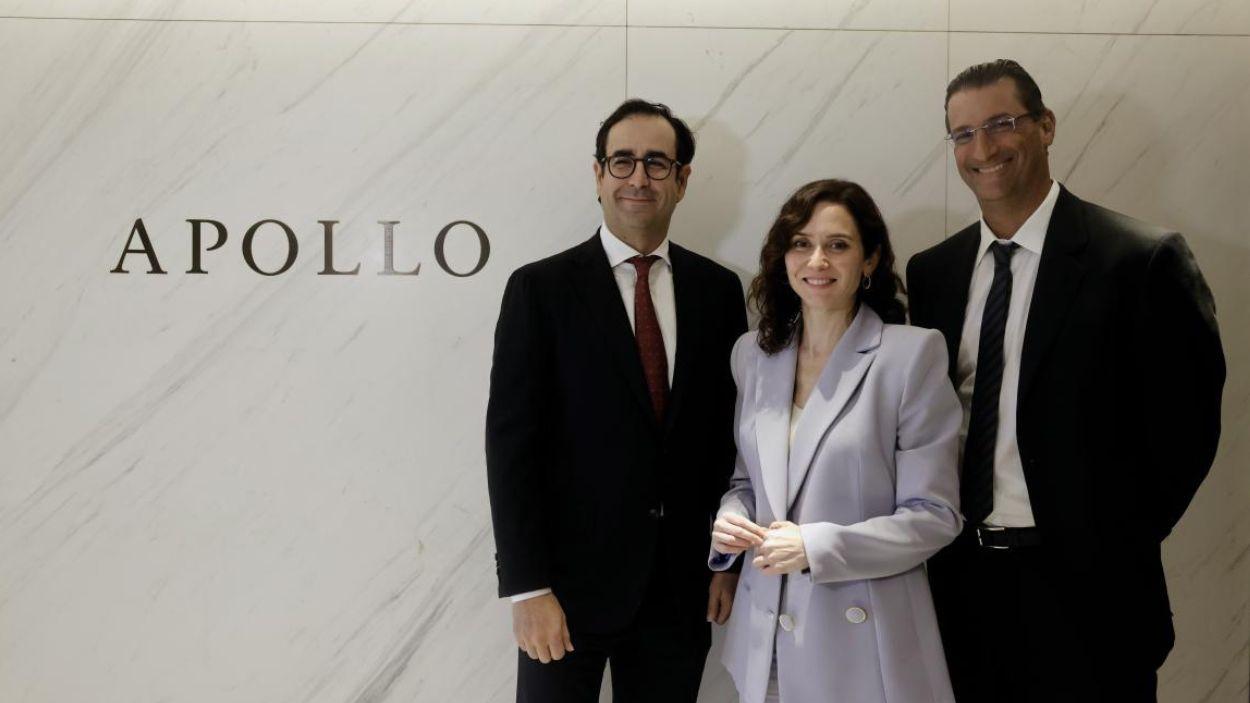 Isabel Díaz Ayuso se reúne con los máximos responsables de Apollo Global Management