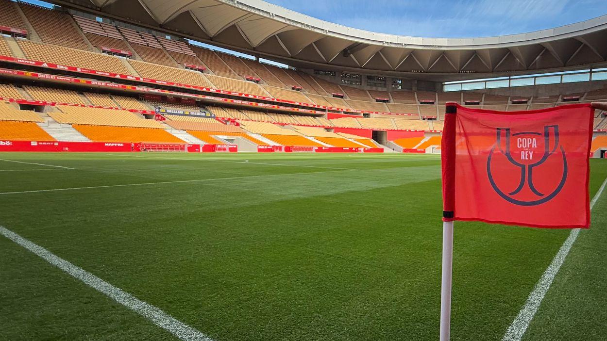 Detalle del Estadio de la Cartuja tras la finalización de las obras en abril de 2025 / Archivo EP