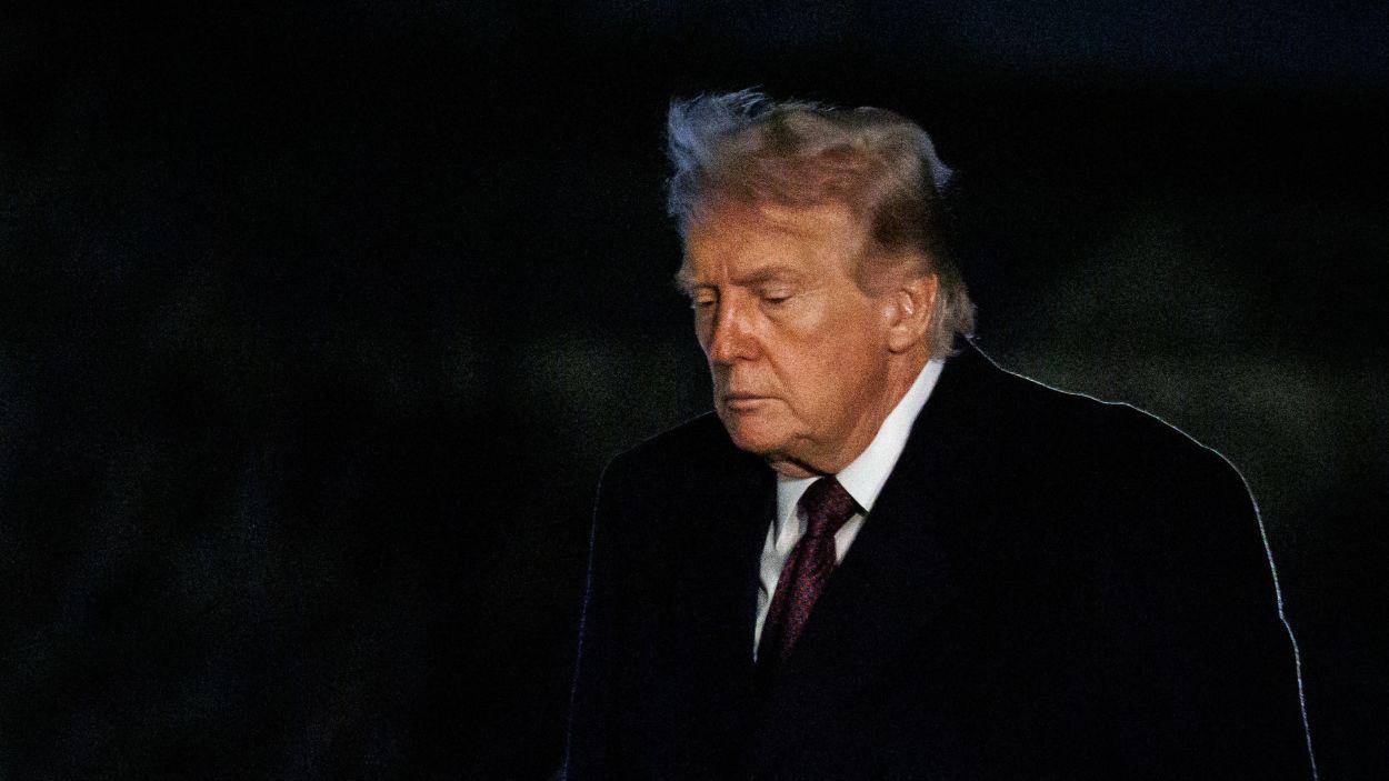 El presidente de Estados Unidos, Donald Trump, llega a Washington D.C. tras pasar el fin de semana jugando al golf en Mar-a-Lago, en Florida. EP