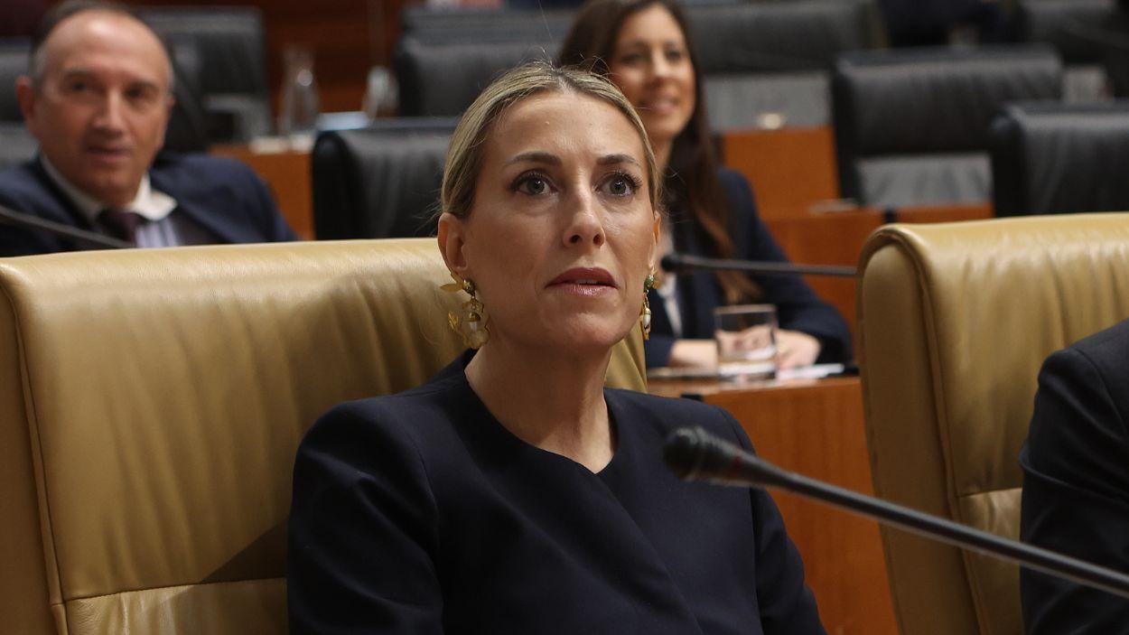 La candidata a la Presidencia de la Junta de Extremadura, María Guardiola. EP.