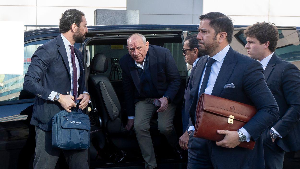 El exdirector adjunto operativo (DAO) de la Policía Nacional, José Ángel González, a su llegada al Juzgado de Violencia sobre la Mujer Número 8 de Madrid. EP.