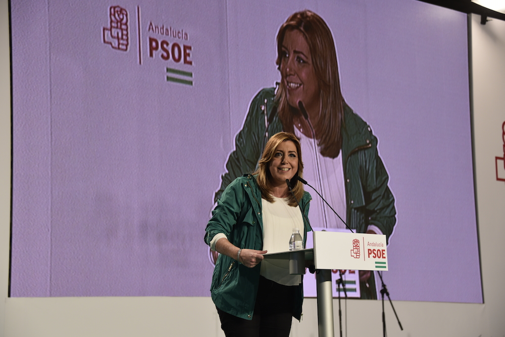 Susana Díaz en un acto del PSOE andaluz el pasado día 4, en Sevilla.