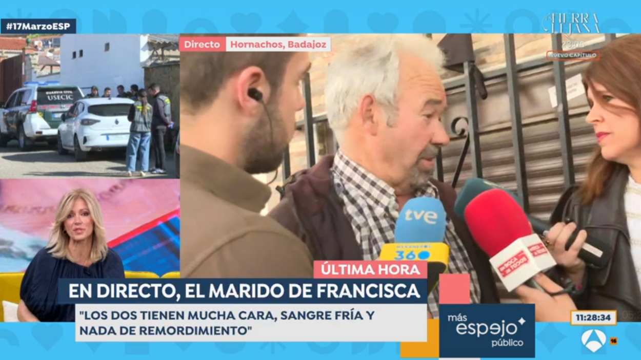 Susanna Griso en conexión con Hornachos (Badajoz) en 'Espejo Público'