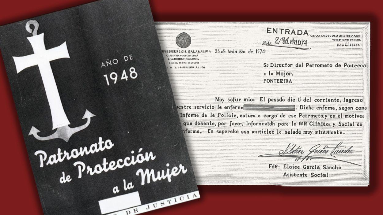 Fotomontaje del Patronato de Protección a la Mujer. Elaboración propia.