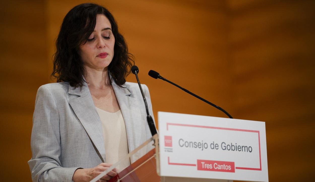 La presidenta de la Comunidad de Madrid, Isabel Díaz Ayuso. EP
