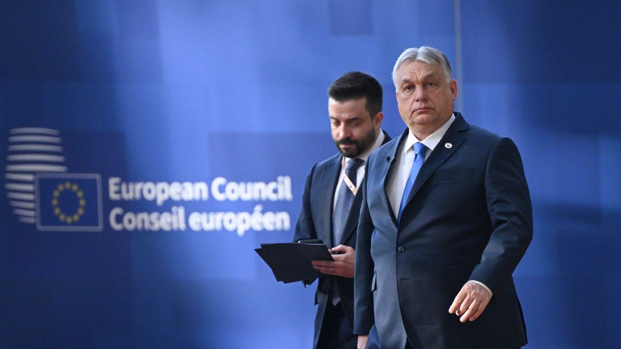 El primer ministro de Hungría, Viktor Orbán, en el Consejo Europeo del 19 de marzo de 2026 celebrado en Bruselas. EP.