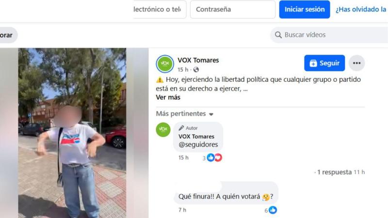 Cuenta de Facebook de Vox con el vídeo de la madre 