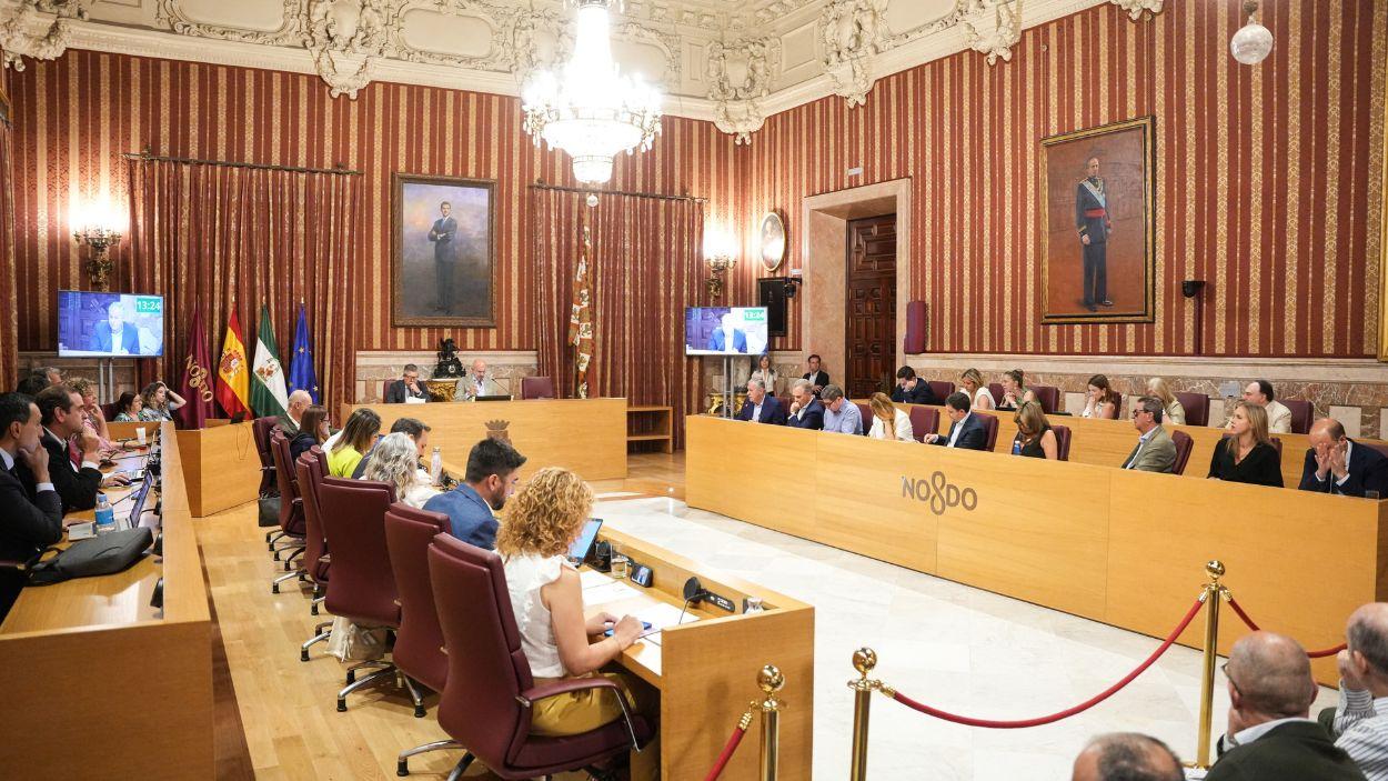 Vista general del salón Colón del Consistorio sevillano / Archivo EP