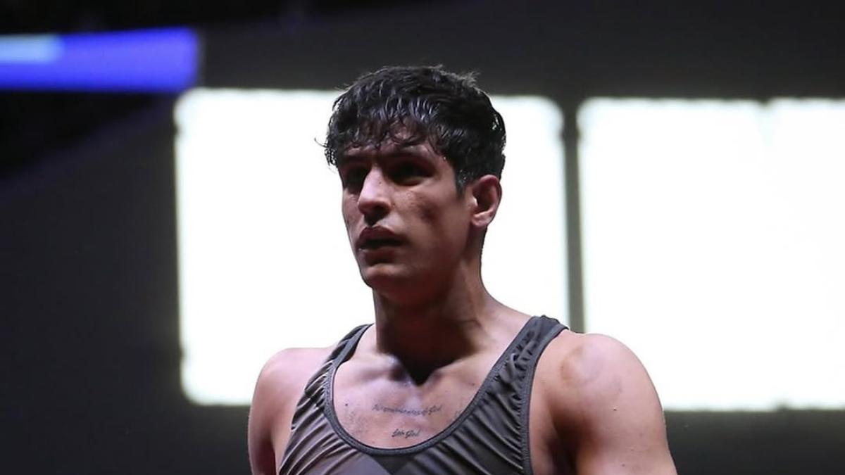 Saleh Mohammadi durante un entrenamiento| @saleh.mohammadi95