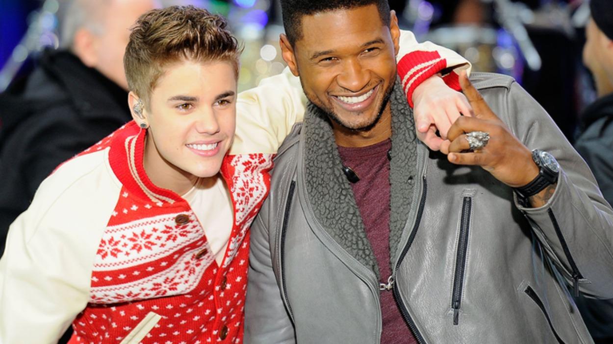 Justin Bieber & Usher en 2011