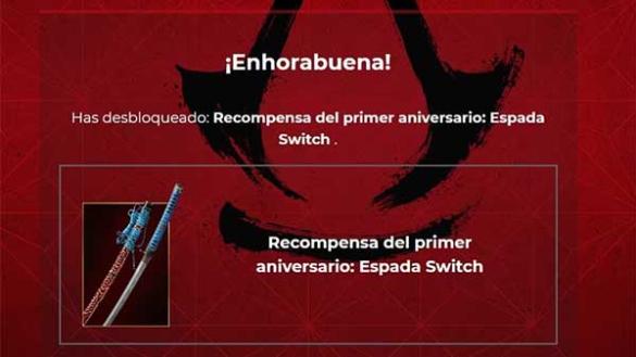 Espada Switch de Assassin's Creed Shadows Espada Switch de Assassin's Creed Shadows