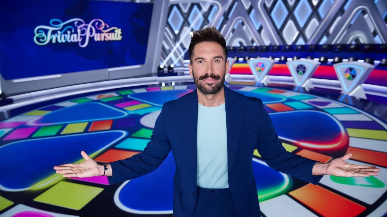 Egoitz Txurruka en el plató de 'Trivial Pursuit'