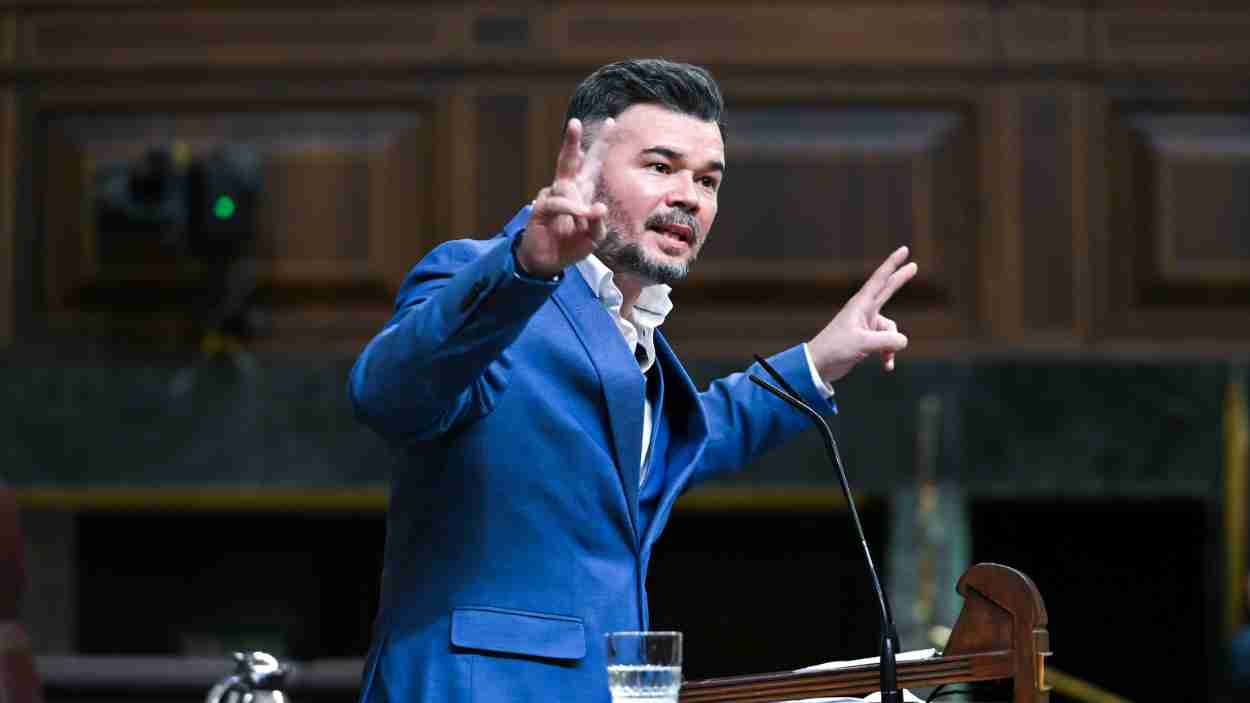 Rufián se pronuncia respecto a las exigencias de Sumar en medidas de vivienda. EP