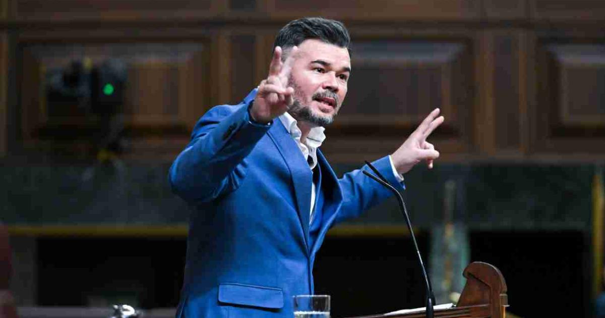 Rufián respalda las medidas del Gobierno y elogia las exigencias de Sumar