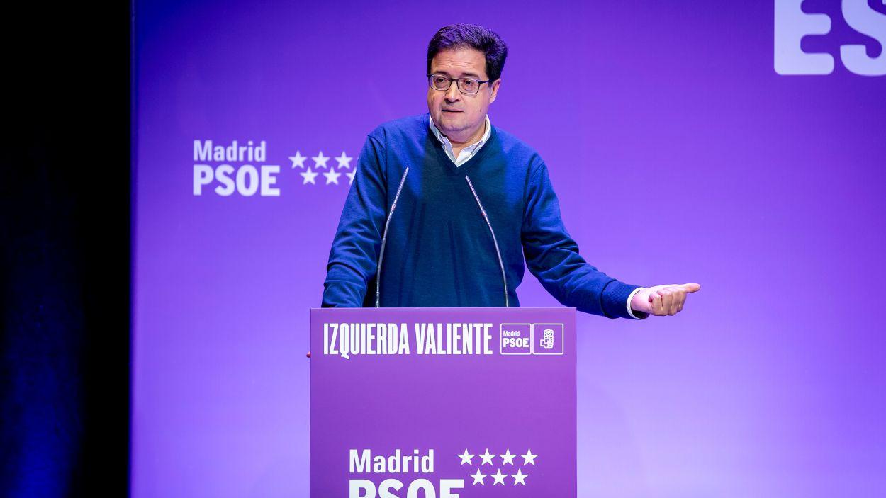 El secretario general del PSOE Madrid, Óscar López. EP.