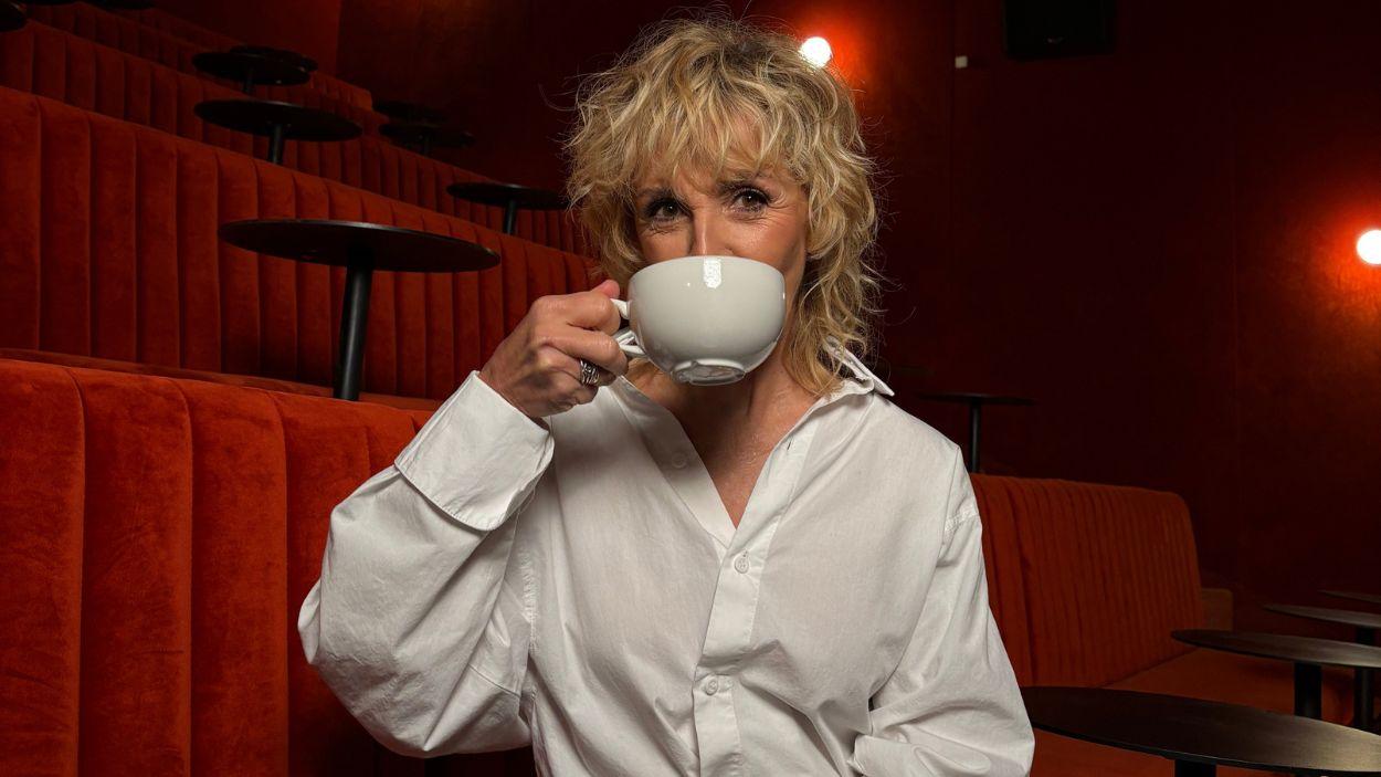 Ana Torroja atiende a ElPlural.com en la Sala Equis de Madrid. ElPlural.com. 