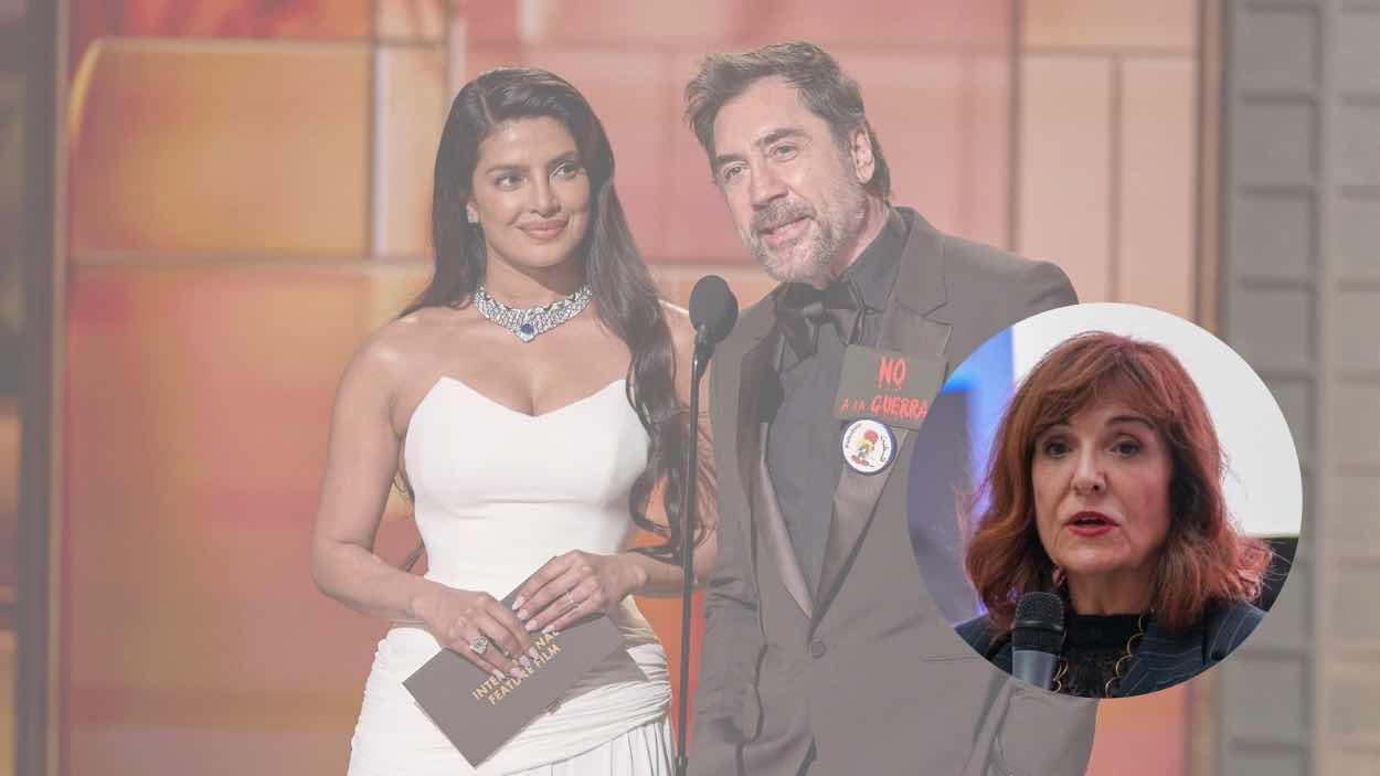 La escritora Elvira Lindo ha reaccionado al discurso del actor español Javier Bardem durante la gala de los Oscars 2026. EP. 