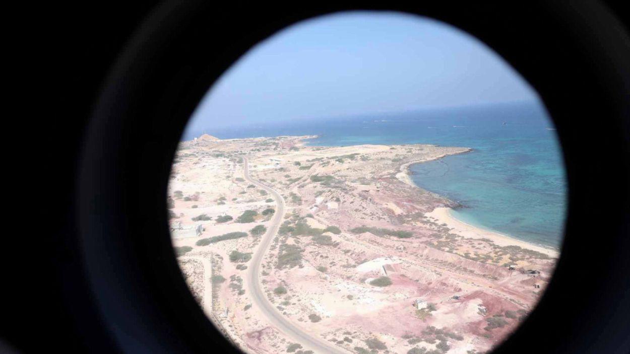 Vista de la isla Abu Musa en el este del Golfo Pérsico, cerca de la entrada del estrecho de Ormuz. EP.