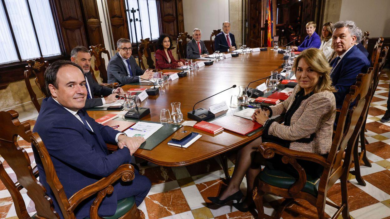 El Consell de la Generalitat Valenciana, presidido por Juanfran Pérez Llorca. EP