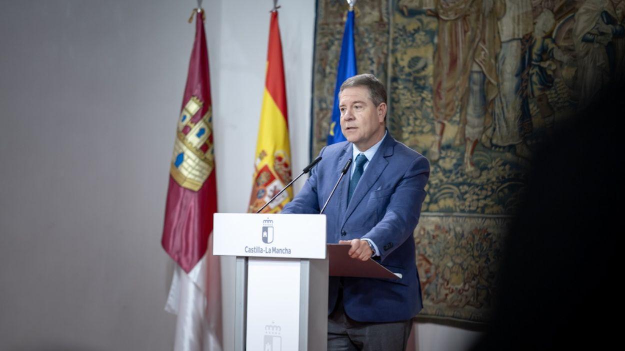 El presidente de Castilla La Mancha, Emiliano García Page. JCCM.